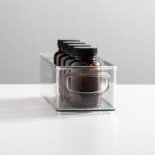 Plastic Bathroom Storage Container Bins w