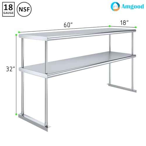 60 Inch Double Tier Overshelf