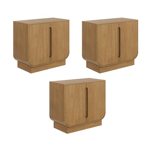 Joey Mid Century Modern Storage Cabinet (3 Count)