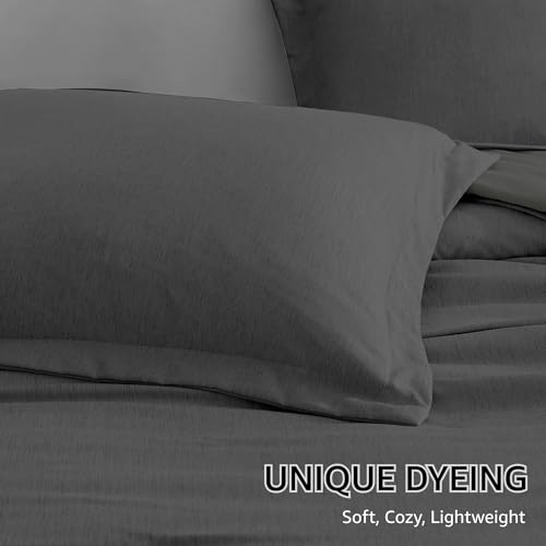 California King Comforter Set 7 Pieces Dark Grey Bed in a Bag