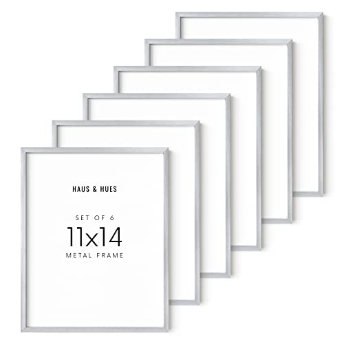 11x14 Silver Picture Frames (6 Count)
