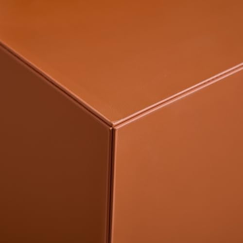 23.62" Modern Leather Coffee Table Set