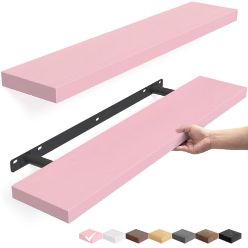 Pink Floating Shelves 22.5in