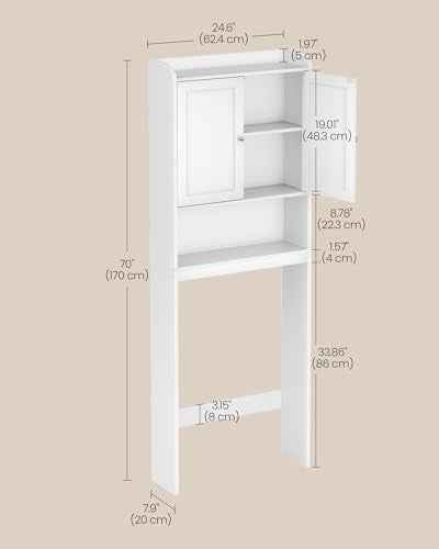 Over the Toilet Storage Cabinet