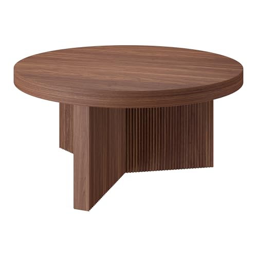 32" Scandinavian Fluted Coffee Table