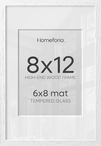 8x12 White Oak Picture Frame