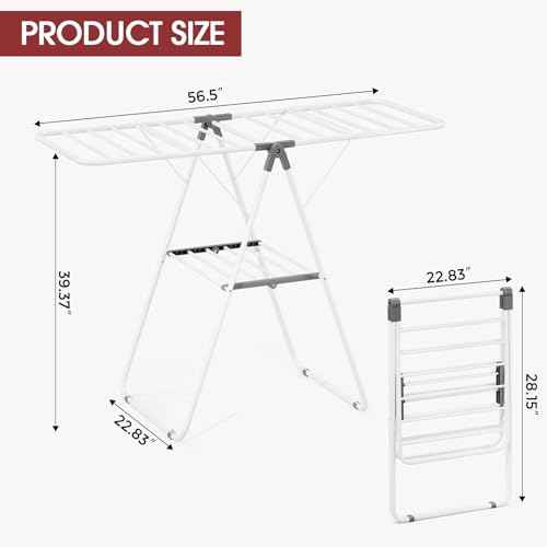 PEXCHASER Foldable Clothes Drying Rack