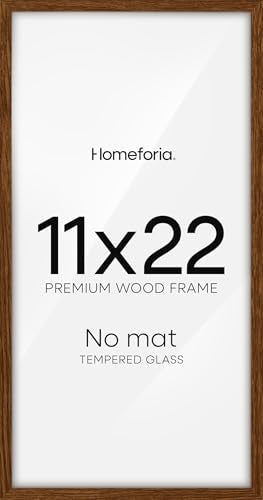 11x22 Brown Oak Newspaper Picture Frame