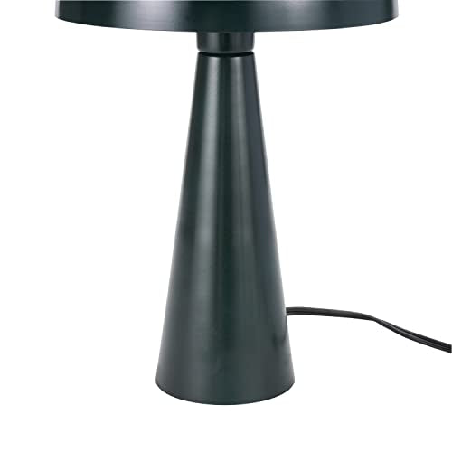 Home 16" Dark Green Metal Mushroom Table Lamp