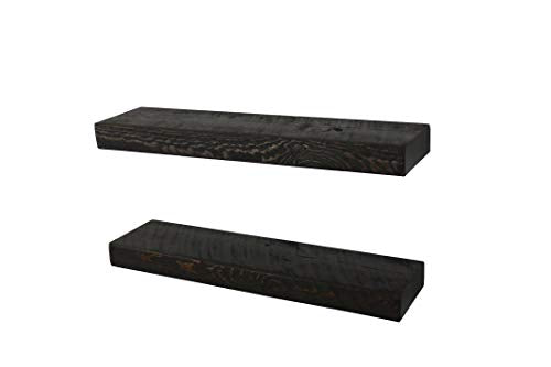 x2 24 inch Wooden Floating Shelves for Wall (2 Count)