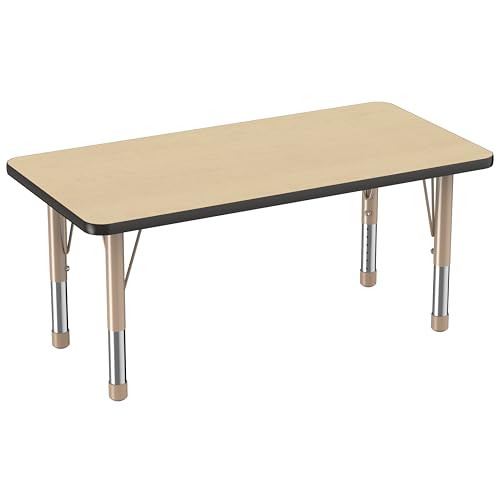 FDP 24" x 48" Rectangle Table with Chunky Legs
