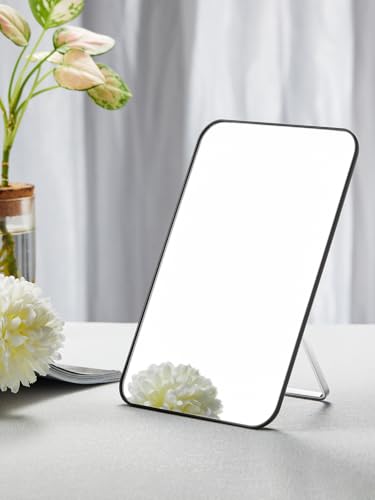 8 x 5 in Desk Makeup Mirror with Stand and Hanging Hole