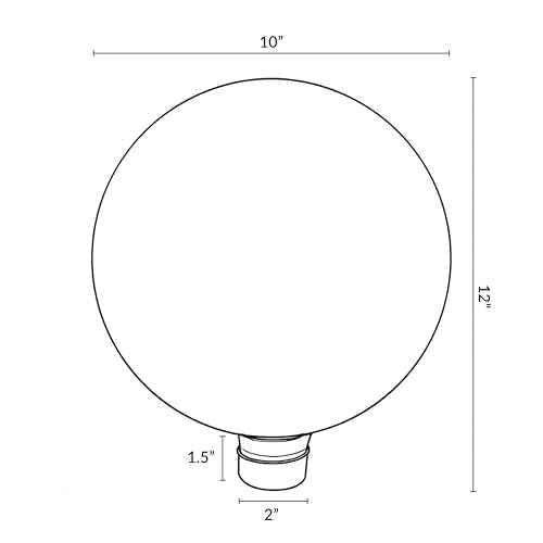 Sunnydaze 10" Mosaic Glass Gazing Ball for Garden