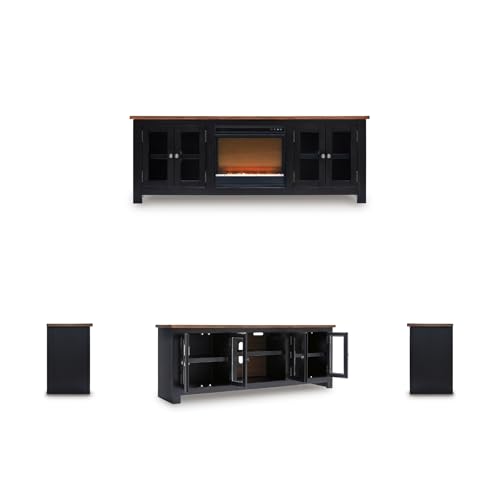 76" TV Stand with Electric Fireplace