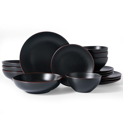 Venus Stoneware Dinnerware Sets with Pasta Bowls (16 Count)