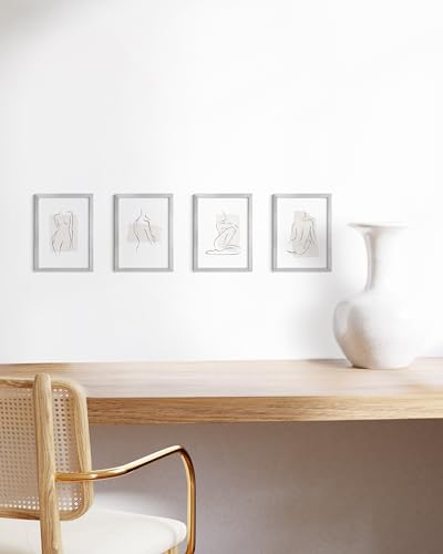 5x7 Silver Metal Picture Frames (4 Count)