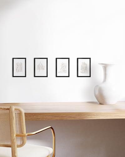 4x6 Black Metal Picture Frames (4 Count)