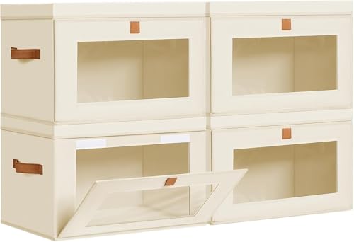 Storage Bins with Lids (4 Count)