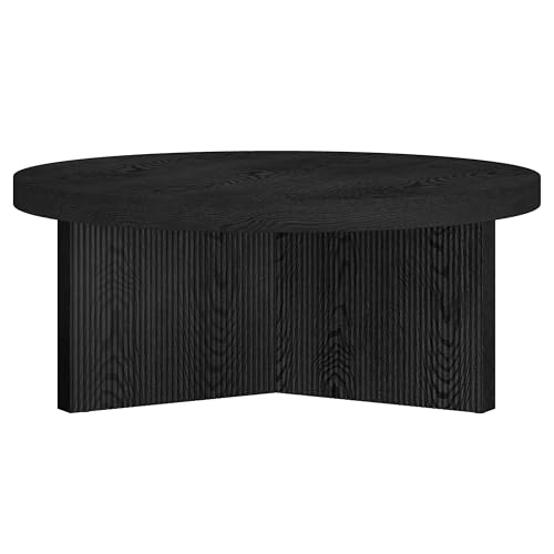 36" Scandinavian Fluted Coffee Table