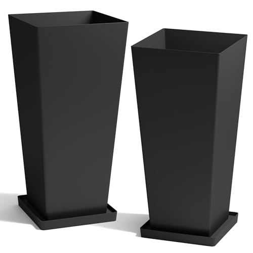 Garden Large 28 in.Tall Planters Set of 2 for Indoor and Outdoor (2 Count)