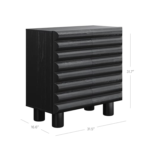 Kendra Modern Accent Cabinet with Sculpted Door