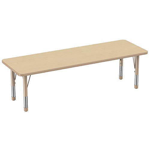 FDP 24" x 72" Rectangle Table with Chunky Legs