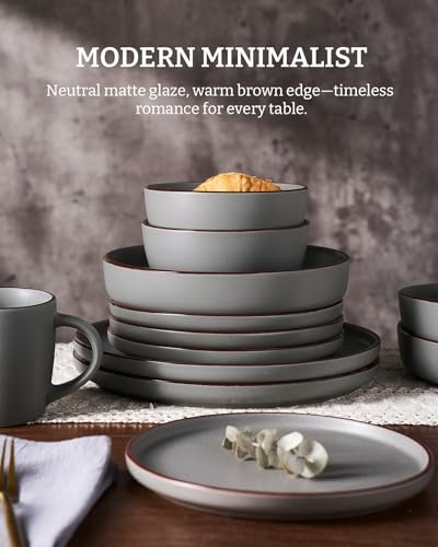 Mercury 24 Piece Stoneware Plates and Bowls