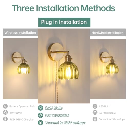 Plug in Wall Sconce