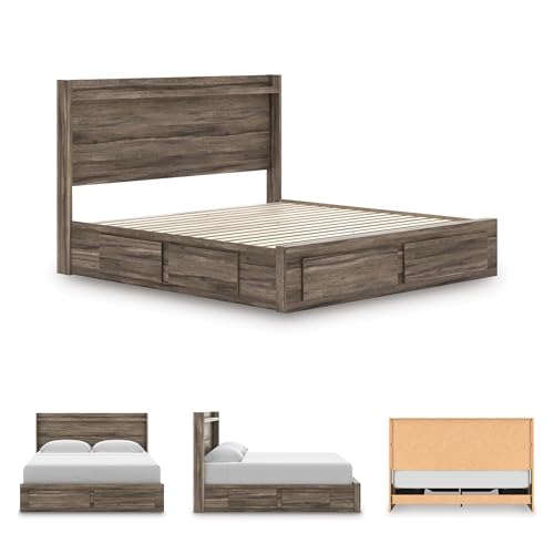 Jusika King Bed Frame with Storage