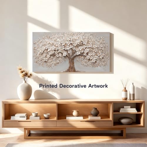 Canvas Wall Art Decor Prints Modern Botanical Wall Art Pictures for Living Room Tree of Life Wall Art Decor Prints Artwork for Walls Bedroom Office Decor 20" X 40"Printed Decorative Painting