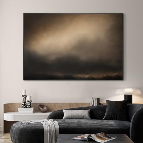 46"x72" Extra Large Framed Wall Art Golden Sunset Cloud