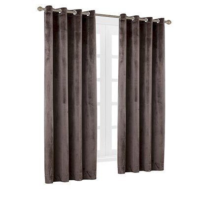 Set of 2 Blackout Velvet Drapes Room Darkening Curtains Panel Grommet Drapery (2 Count)