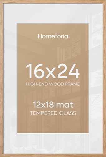 16x24 Natural Oak Picture Frame