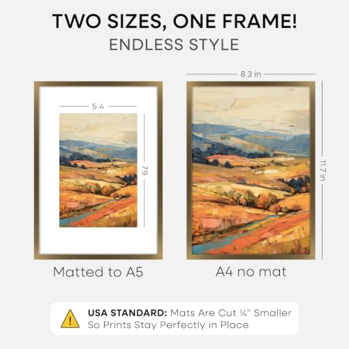 A4 Bronze Picture Frame (2 Count)
