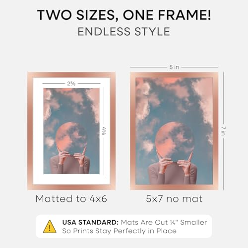 5x7 Rose Picture Frame (2 Count)