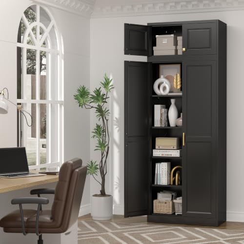 86.6" Kitchen Pantry Cabinet