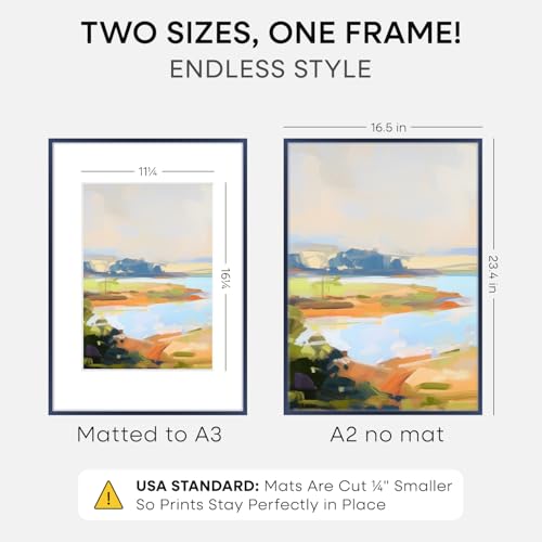 A2 Blue Picture Frame
