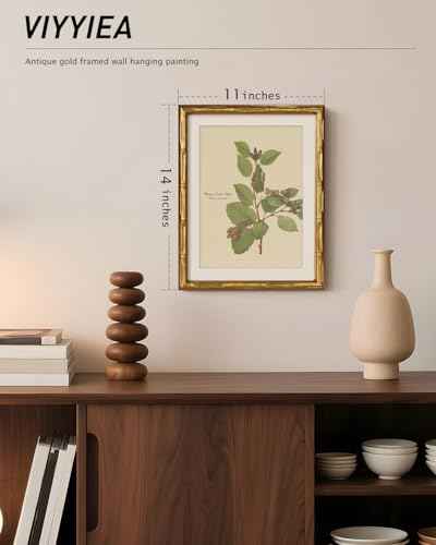 Gold Framed Bamboo Wall Art