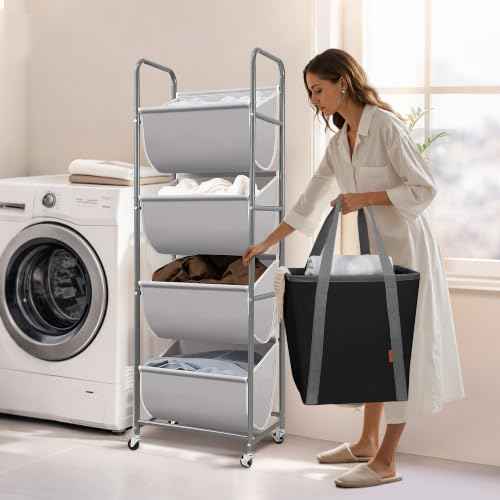 Vertical Rolling Laundry Hamper