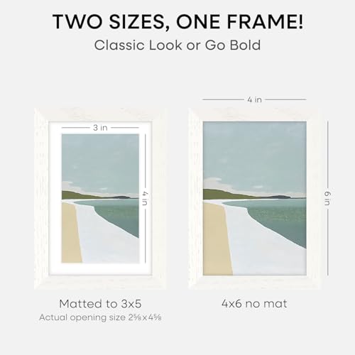 4x6 White Oak Picture Frame