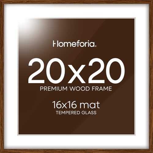 20x20 Brown Oak Picture Frame (4 Count)