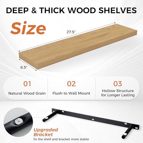 Floating Shelves for Wall (2 Count)