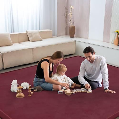 Baby Play Mat for Floor Nursery Muscle Mat Area Rug Playroom Rug 79x110" Elastic Foam 1.3" Thick Crawling Mat for Babies