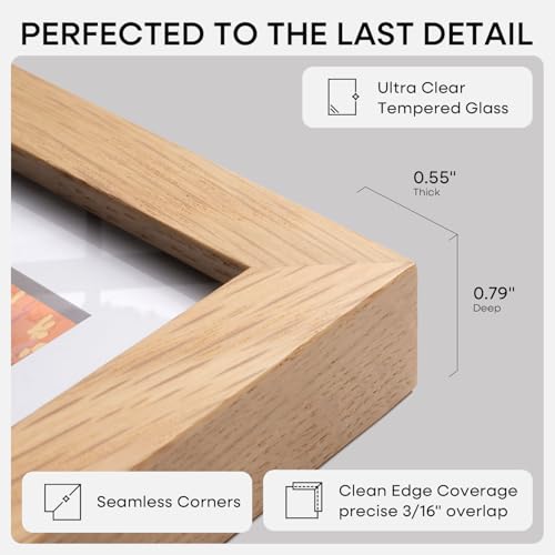 10x13 Natural Oak Picture Frame (3 Count)