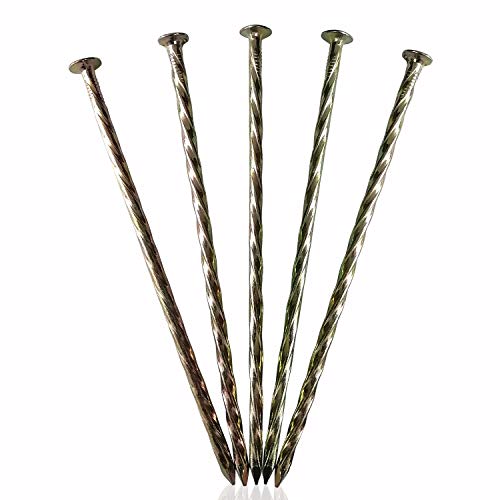 70 Pack 6"Artificial Turf Nails Garden Stakes Galvanized Landscaping Spikes (70 Count)