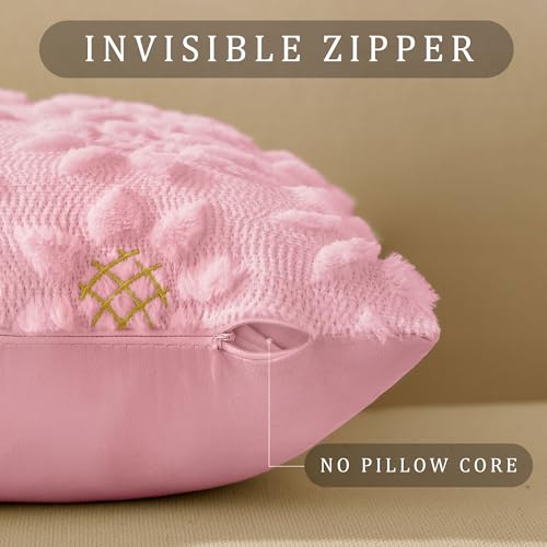 Spring Summer Pillow Covers 20x20 inch Set of 2 Pink Daisy (2 Count)