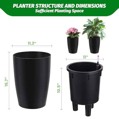 16" Tall Planter Set of 4 (4 Count)