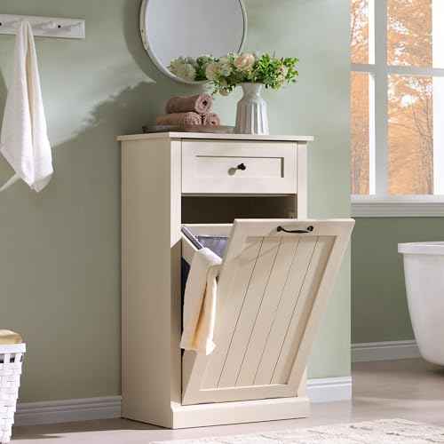 Tilt Out Laundry Hamper Cabinet