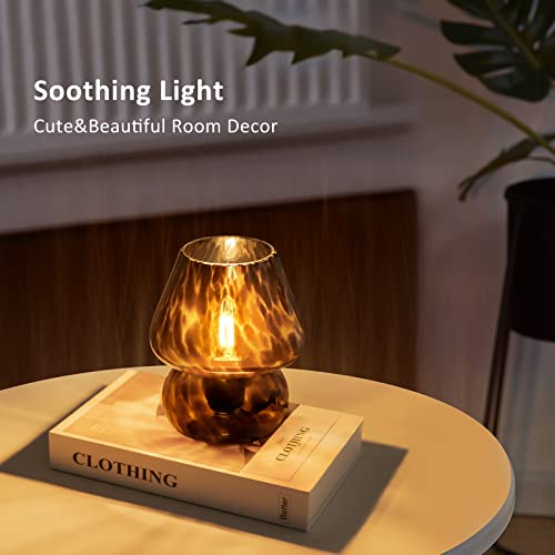 Mushroom Lamp Small Vintage Table Lamp for Bedroom Nightstand