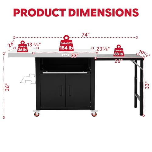 Outdoor Kitchen Island with Cabinet